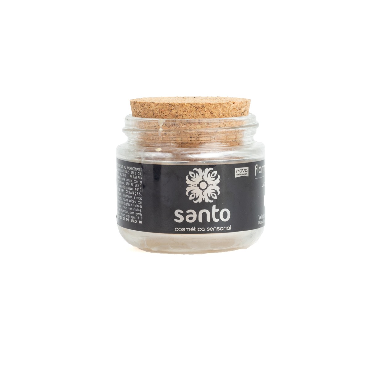 Vela Vegana Beijável no sabor de Uva de Provence com Sensação de Esquenta e Esfria - Santo Flamme D'Amour Sado | 30g - 2