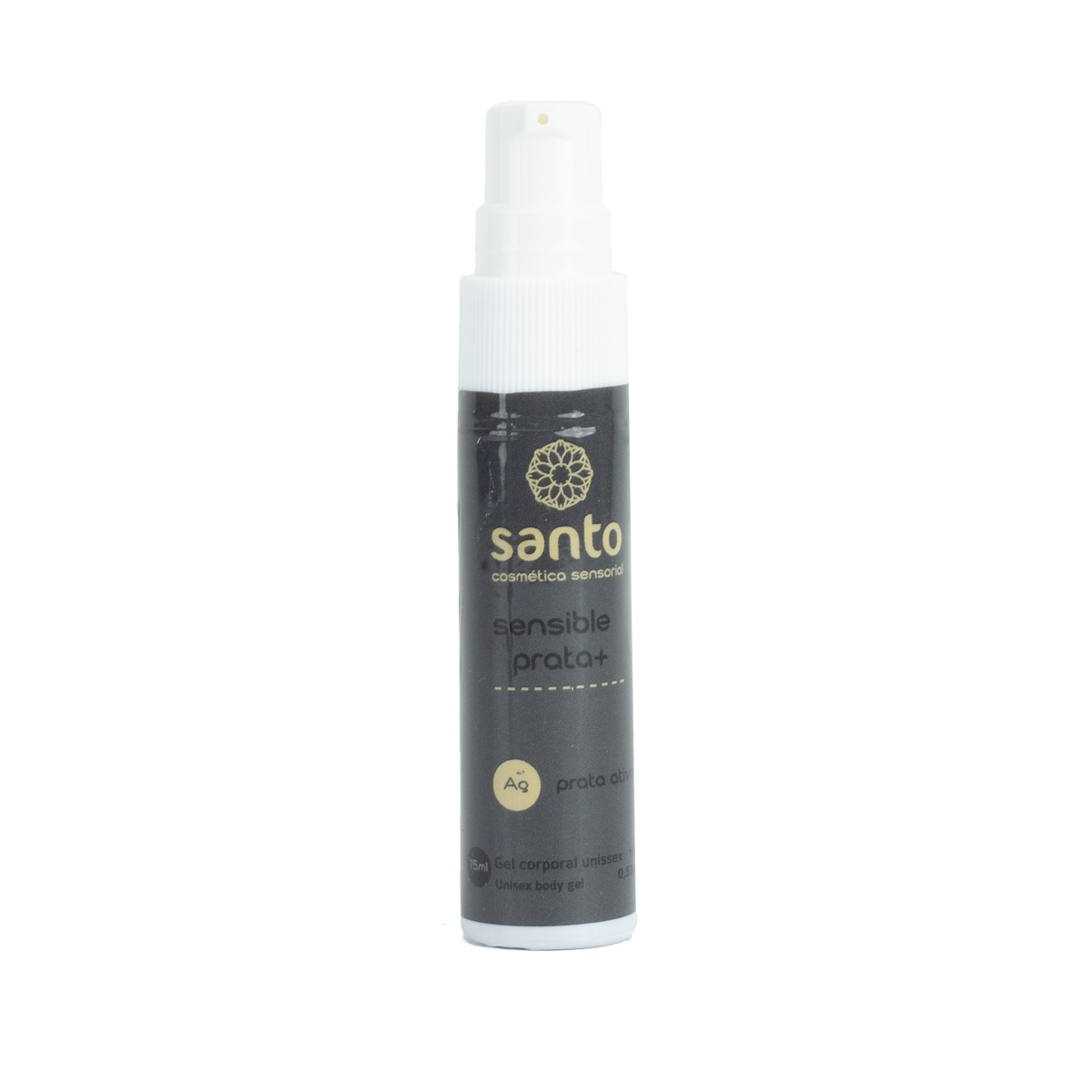 Gel Anestésico Unissex com Prata Ativa - Santo Cosméticos Funcionais Sensible Prata + | 15g - 2