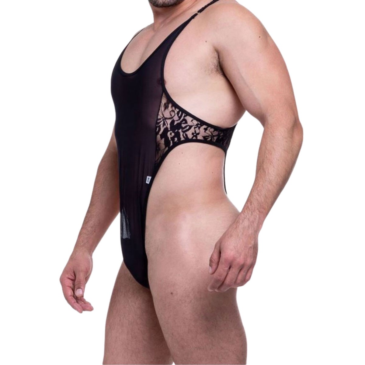 Body Flutua Masculino em Tule com Detalhe em Renda - SD Clothing | Tamanho Único - 2