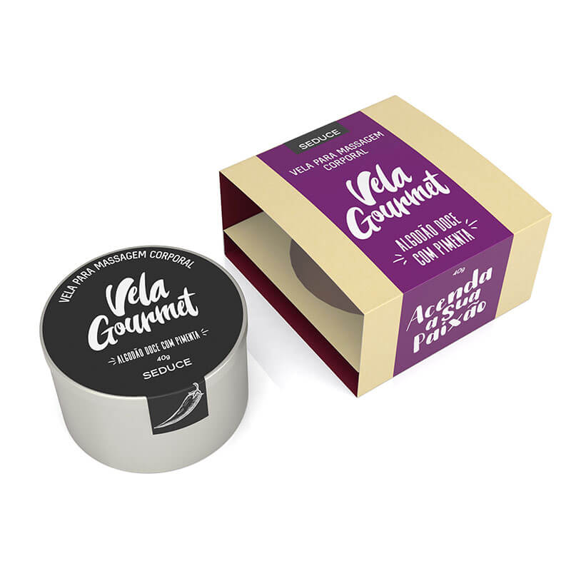 Vela Gourmet Para Massagem Corporal - Seduce | 40g | Disponível em 4 Aromas - 1