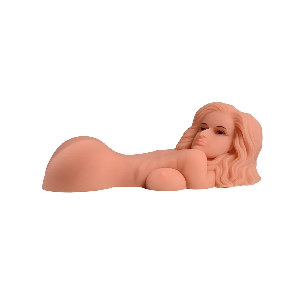 Masturbador com Forma de Corpo Feminino com 3 Canais Penetráveis - Senina Sexual Doll | 66 x 26 cm - 4