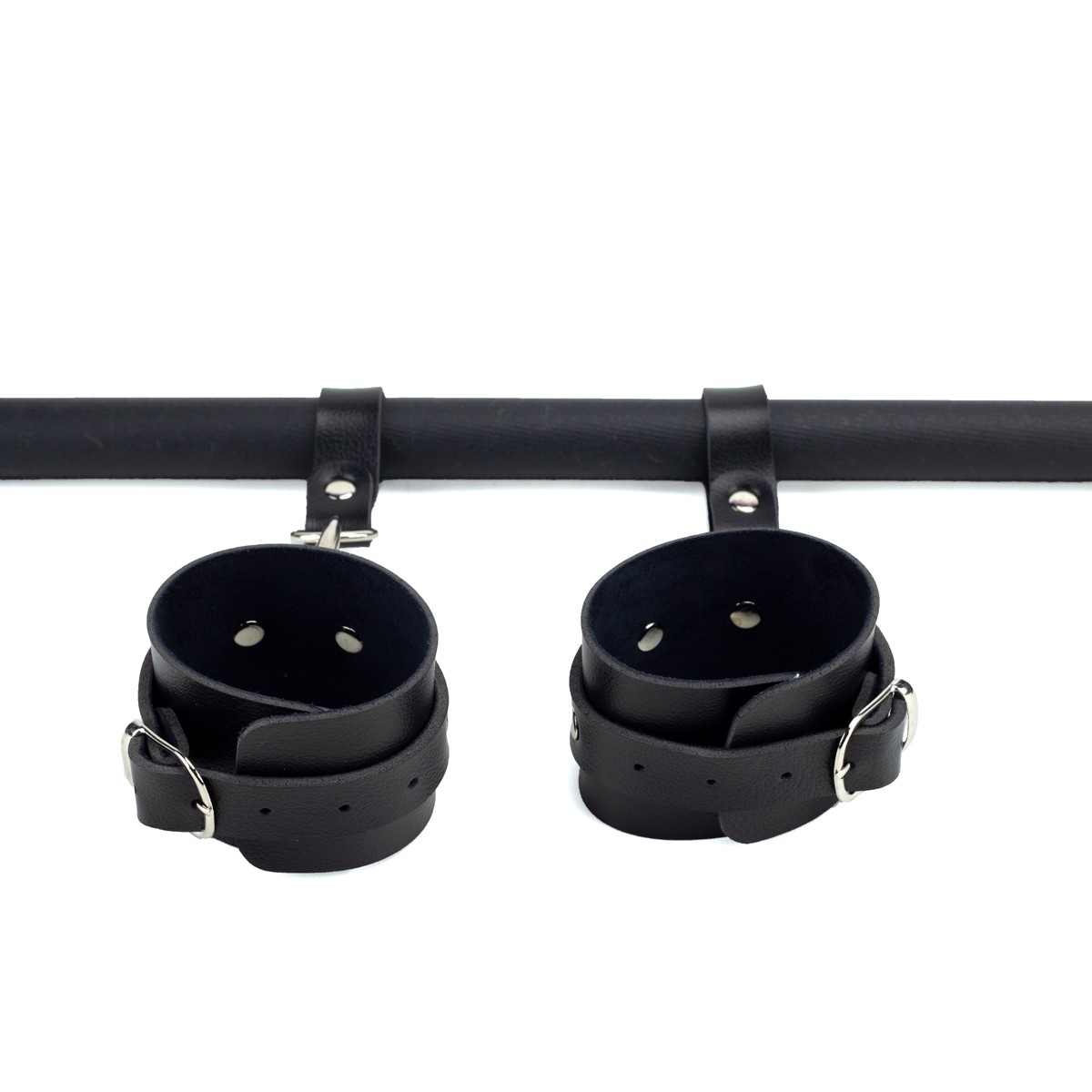 Separador de Pernas e Braços em Couro Montana com Bastão - Exclusiva Sexshop Linha Sado - 3