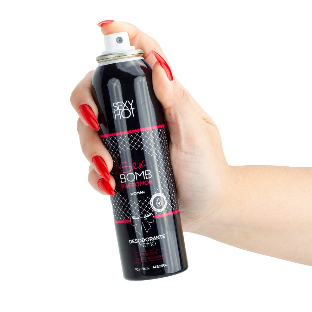 Desodorante Íntimo Feminino com Feromônio e Aroma Refrescante - Sexy Hot Sex Bomb Pheromon Woman | 166ml - 4
