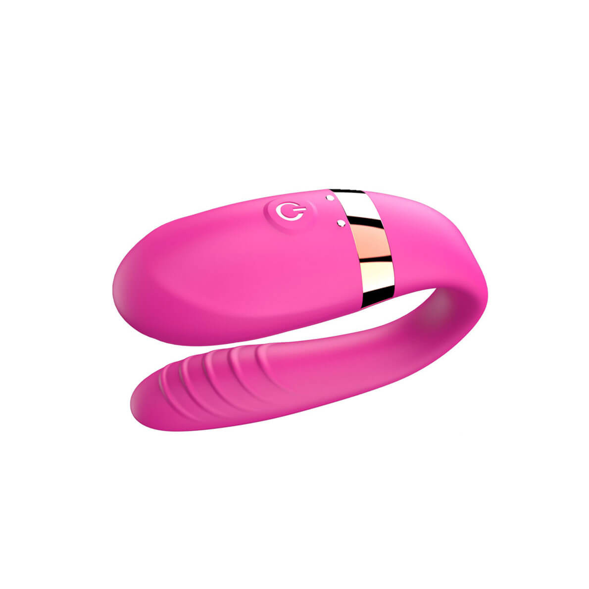 Vibrador para Casal Recarregável em Silicone com 7 Modos de Vibração e Controle Sem Fio - Dibe Sex Massage Anna | 8,3 x 2,2 cm - 7