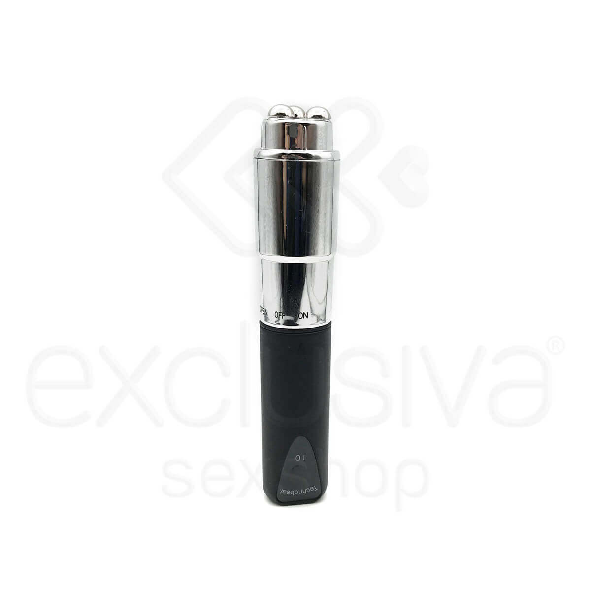 Vibrador Estimulador de Clítoris com 3 Esferas em Metal e 10 Modos de Vibração - Sex Pointer | 12,8 x 2,6 cm - 14