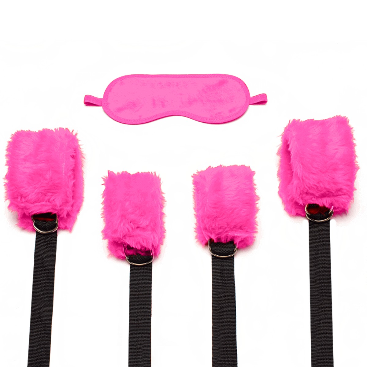 Kit Bondage com Amarras e Venda de Pelúcia - Sexy Fantasy | Disponível em 3 Cores - 2