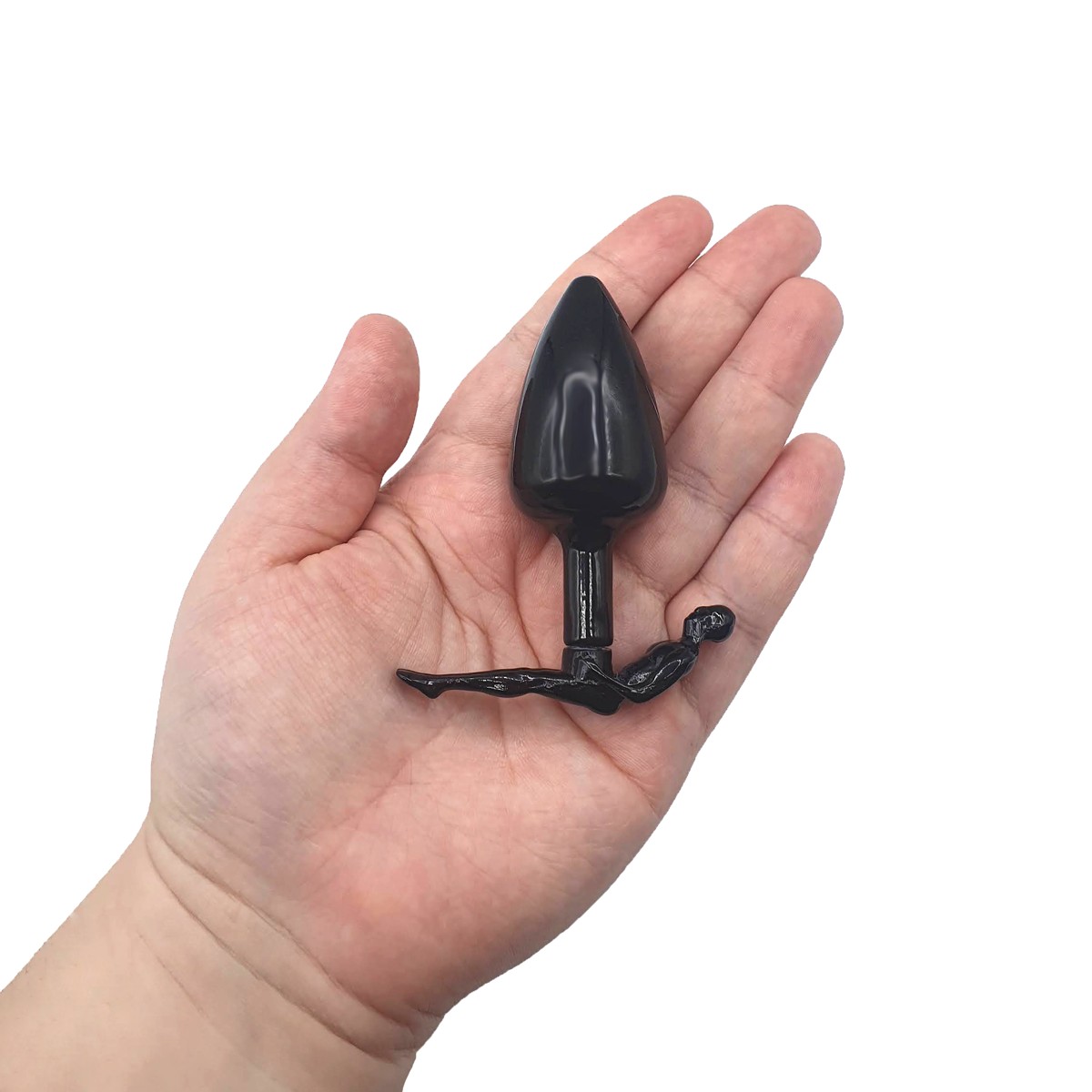 Plug Anal Cônico Tamanho "P" com Base em Forma de Homem - Sexy Fantasy Slim Man | 6,7 x 2,9 cm - 3