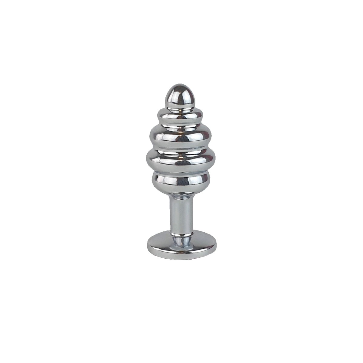 Plug Anal ''P'' Escalonado em Aço com Joia na Base - Sexy Import | 6,5 x 2,9 cm | Disponível em 7 Cores - 8