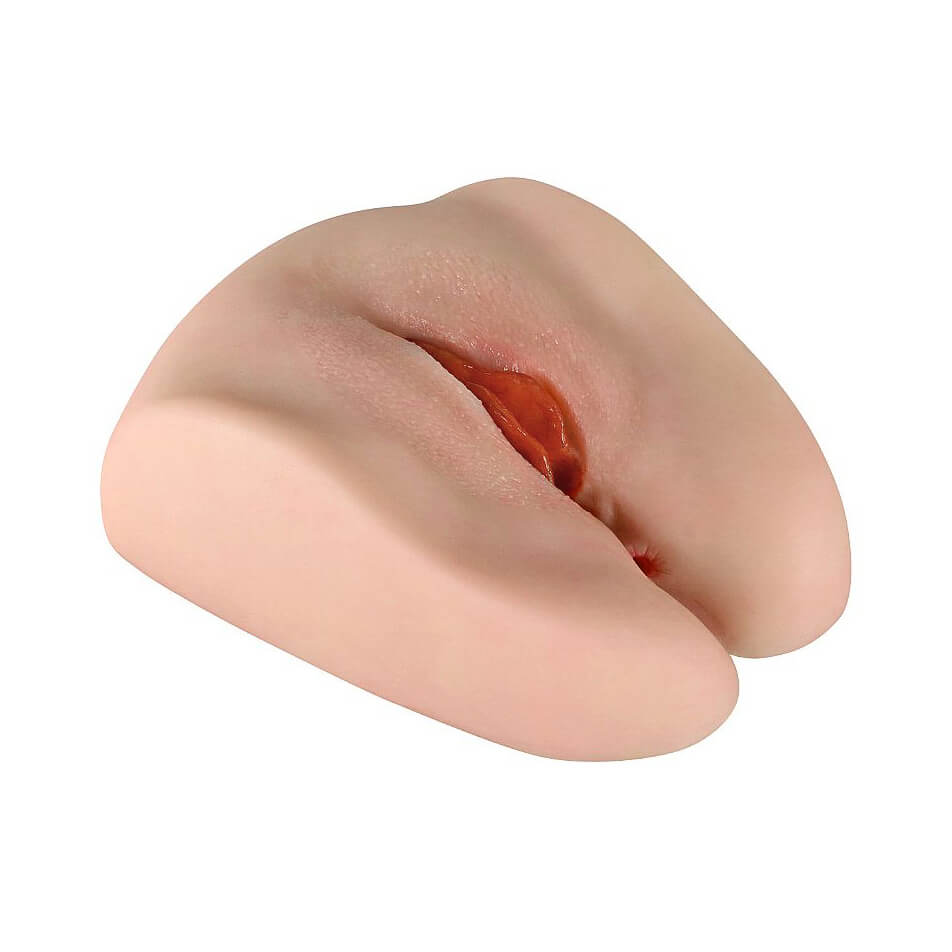 Masturbador com Forma de Vagina e Ânus Realísticos em Cyberskin e 2 Orifícios Penetráveis - Sexy Lady Realistic - 4