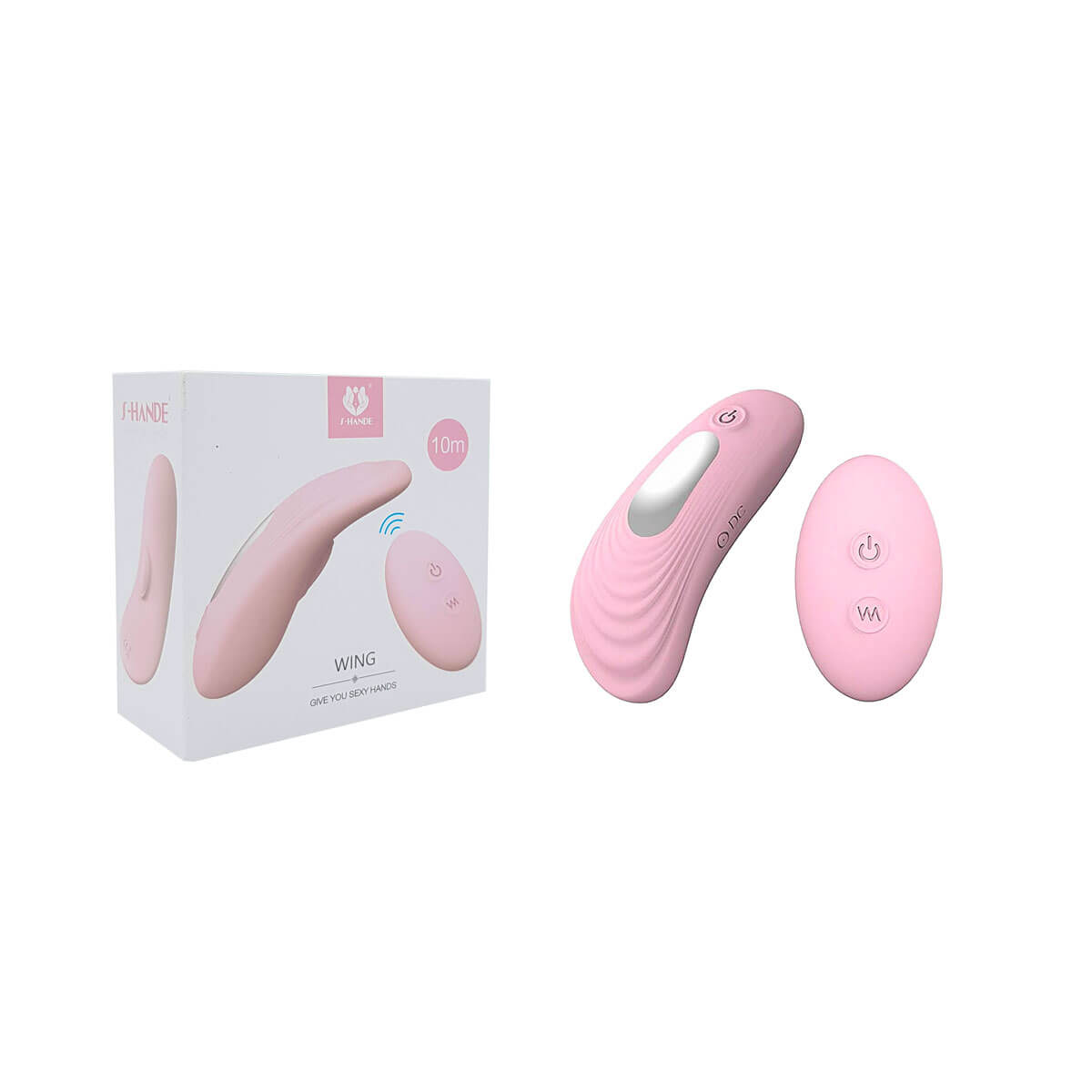 Vibrador para Calcinha Recarregável com Controle Remoto Sem Fio e 9 Modos de Vibrações - S-Hande Wing | 9 x 4,3 cm - 4