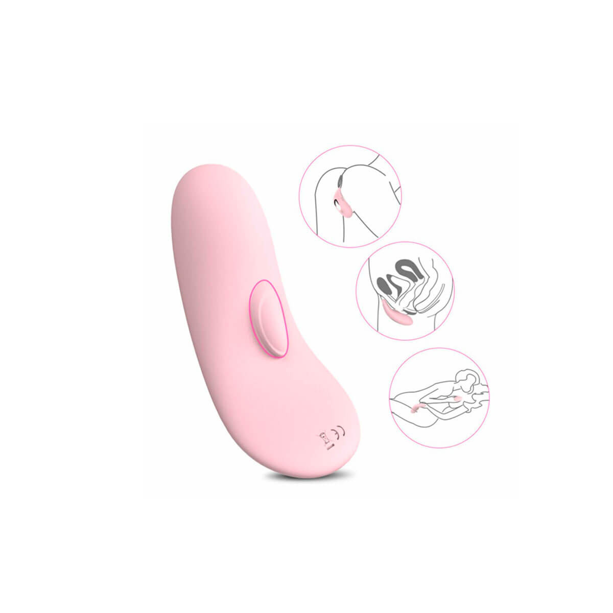 Vibrador para Calcinha Recarregável com Controle Remoto Sem Fio e 9 Modos de Vibrações - S-Hande Wing | 9 x 4,3 cm - 3