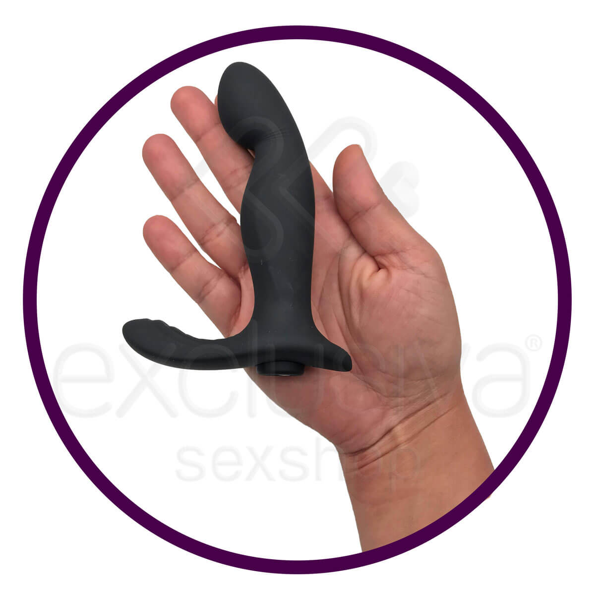 Estimulador de Próstata e Períneo em Silicone com 9 Modos de Vibração, Resistente à Água e Recarregável - S-Hande Zeus Prostate Massager | 12,5 x 2,7 cm - 6
