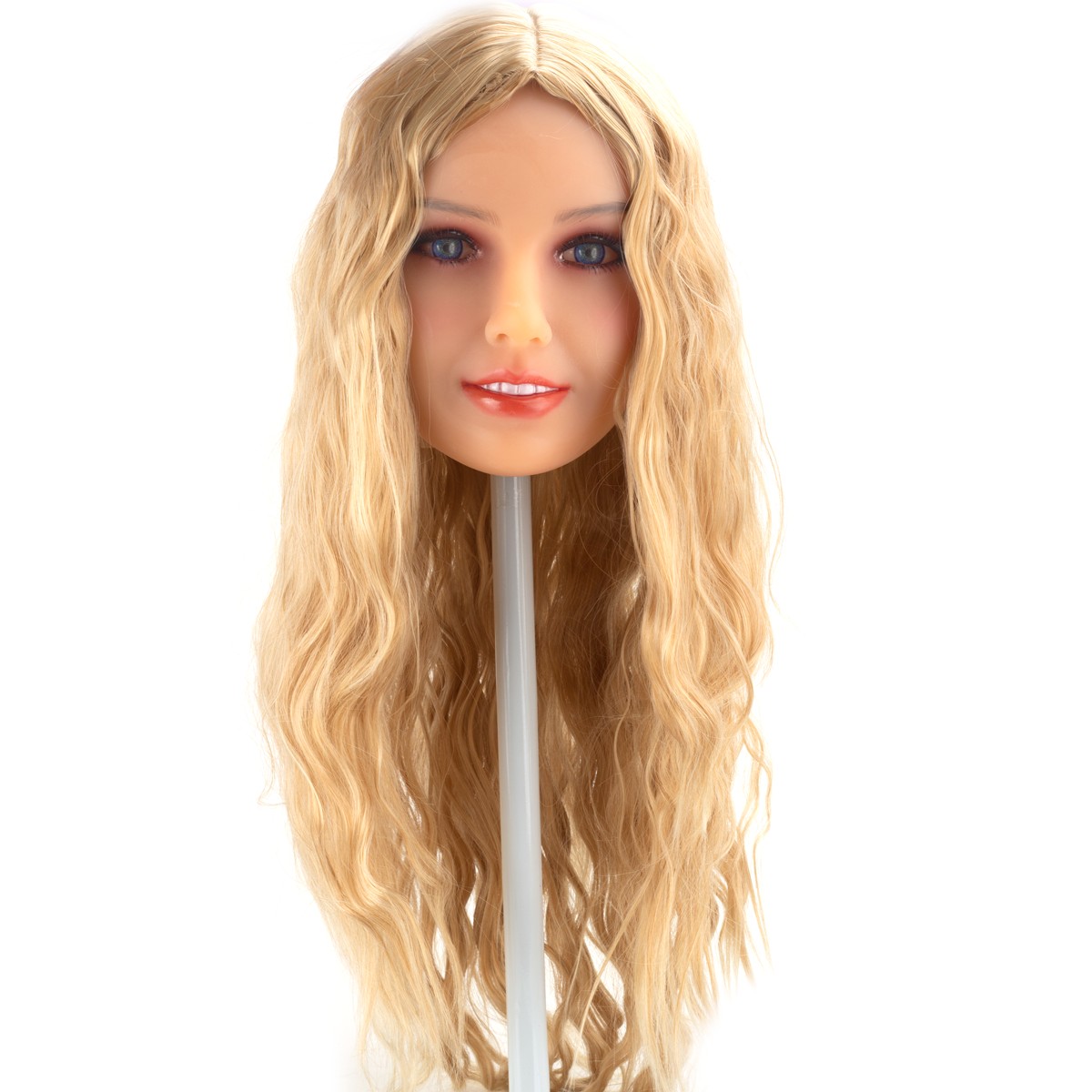 Sheila - Boneca Realística em TPE com Pele Morena, Cabelo Loiro Longo, Olhos Verdes, Seios médios, Vértebras em Aço e Acessórios - 49 Kg e 1,63 Metros de Altura - 13
