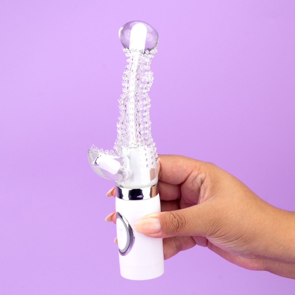 Vibrador Estimulador de Ponto G e Clítoris com 3 Modos de Vibração e 3 Velocidades de Rotação - Sio Hime Êxtase | 10 x 3 cm - 5