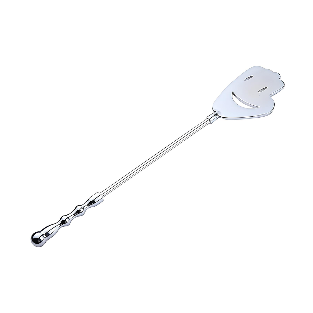 Chibata Feita em Aço com Cabo Anatômico e Mão Sorridente - Spanking Paddle | 43,3 cm - 2