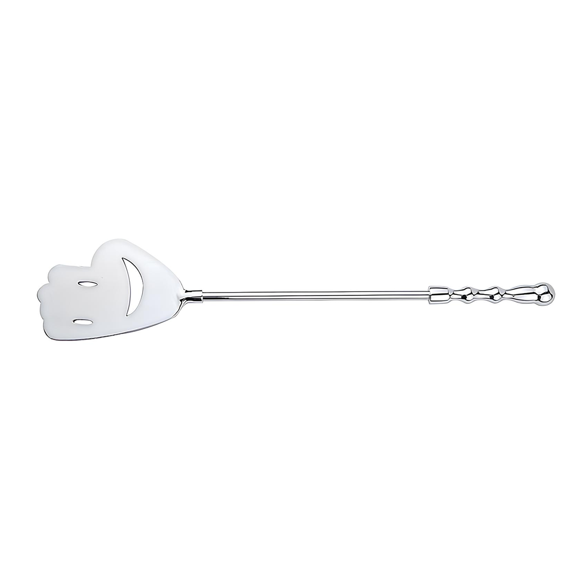 Chibata Feita em Aço com Cabo Anatômico e Mão Sorridente - Spanking Paddle | 43,3 cm - 5