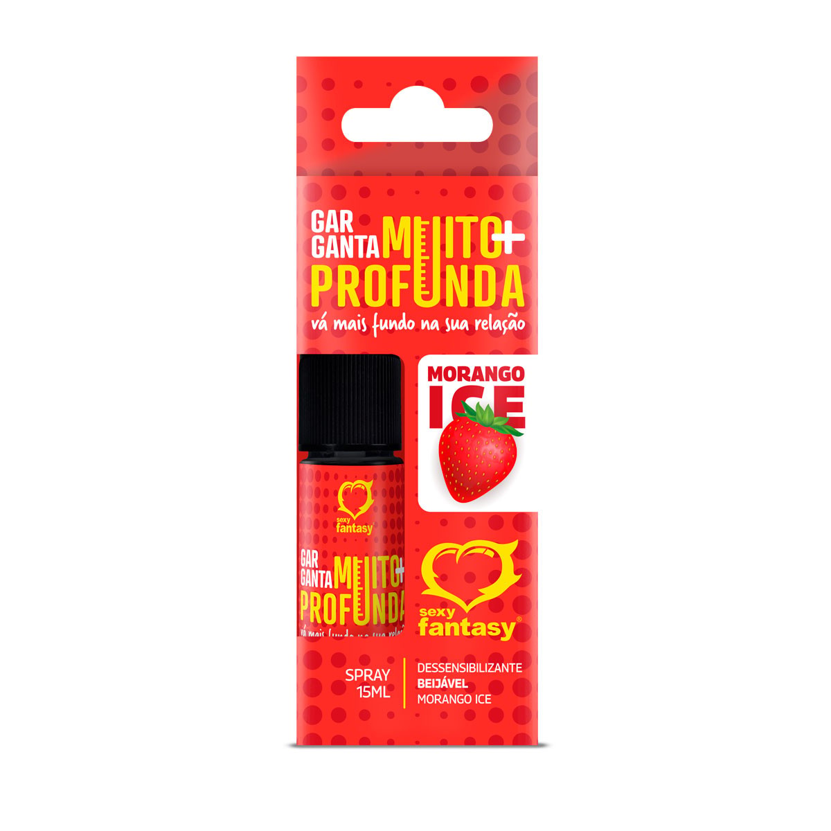 Spray Beijável Dessensibilizante - Sexy Fantasy Garganta Muito + Profunda! - 15 ml | Disponível em 4 Sabores - 8
