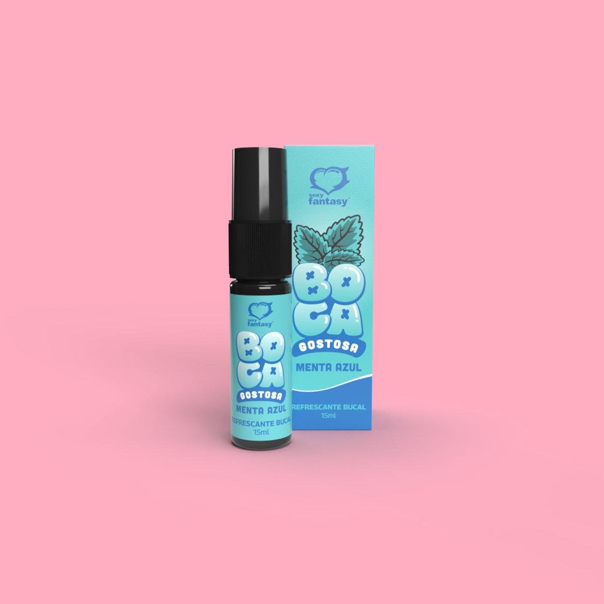 Spray Refrescante Bucal - Sexy Fantasy Boca Gostosa | 15 ml | Disponível em 6 Sabores - 6