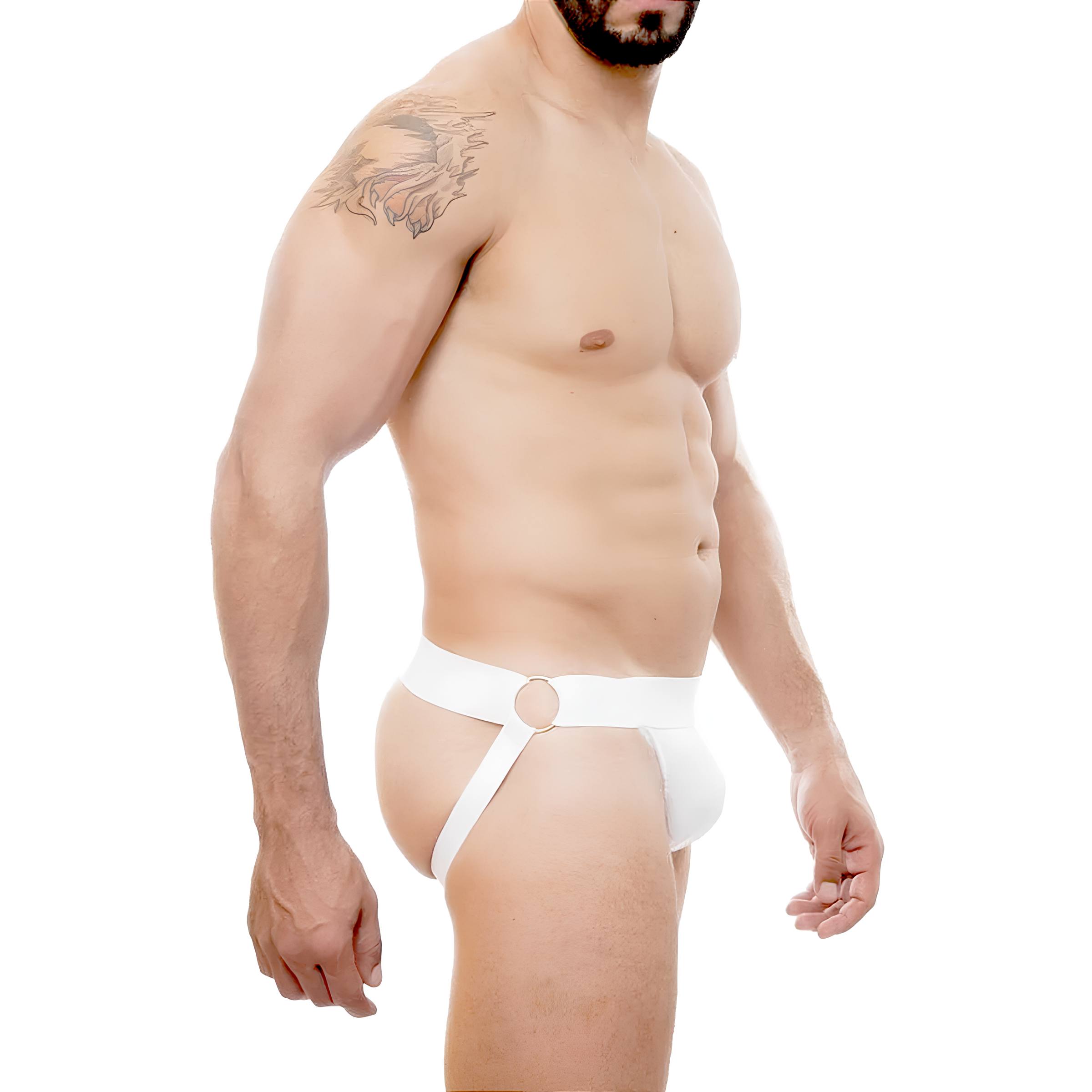 Cueca Jockstrap Básica em Suplex com Argolas nas Laterais - Steves Designer | Tamanho Único - 2