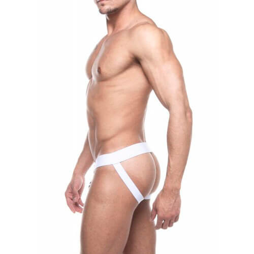 Steves Designer - Cueca JockStrap Básica em Tecido Confortável | Cor: Branco - 2