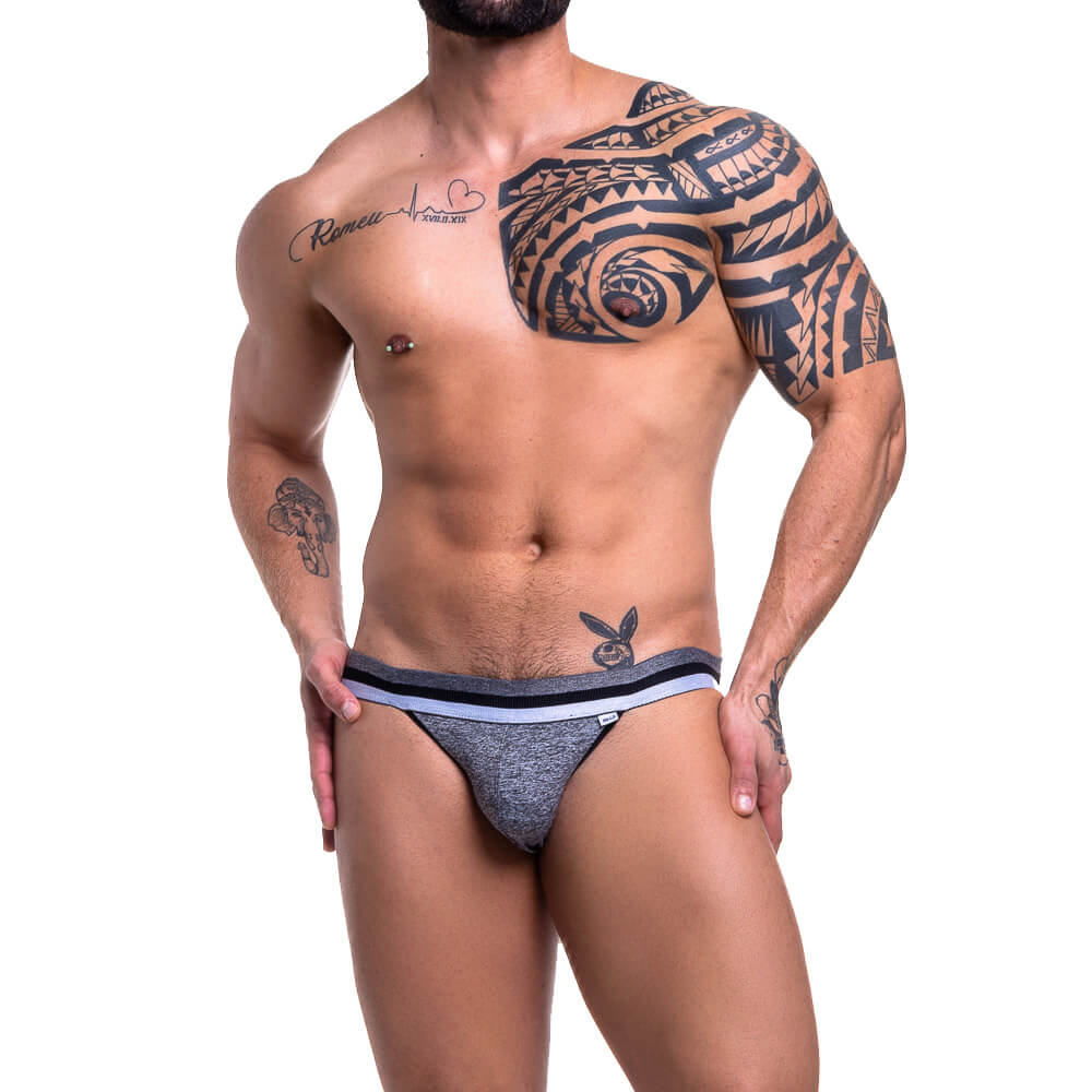 Cueca JockStrap com Elástico Tricolor - Steves Designer | Tamanho Único - 1