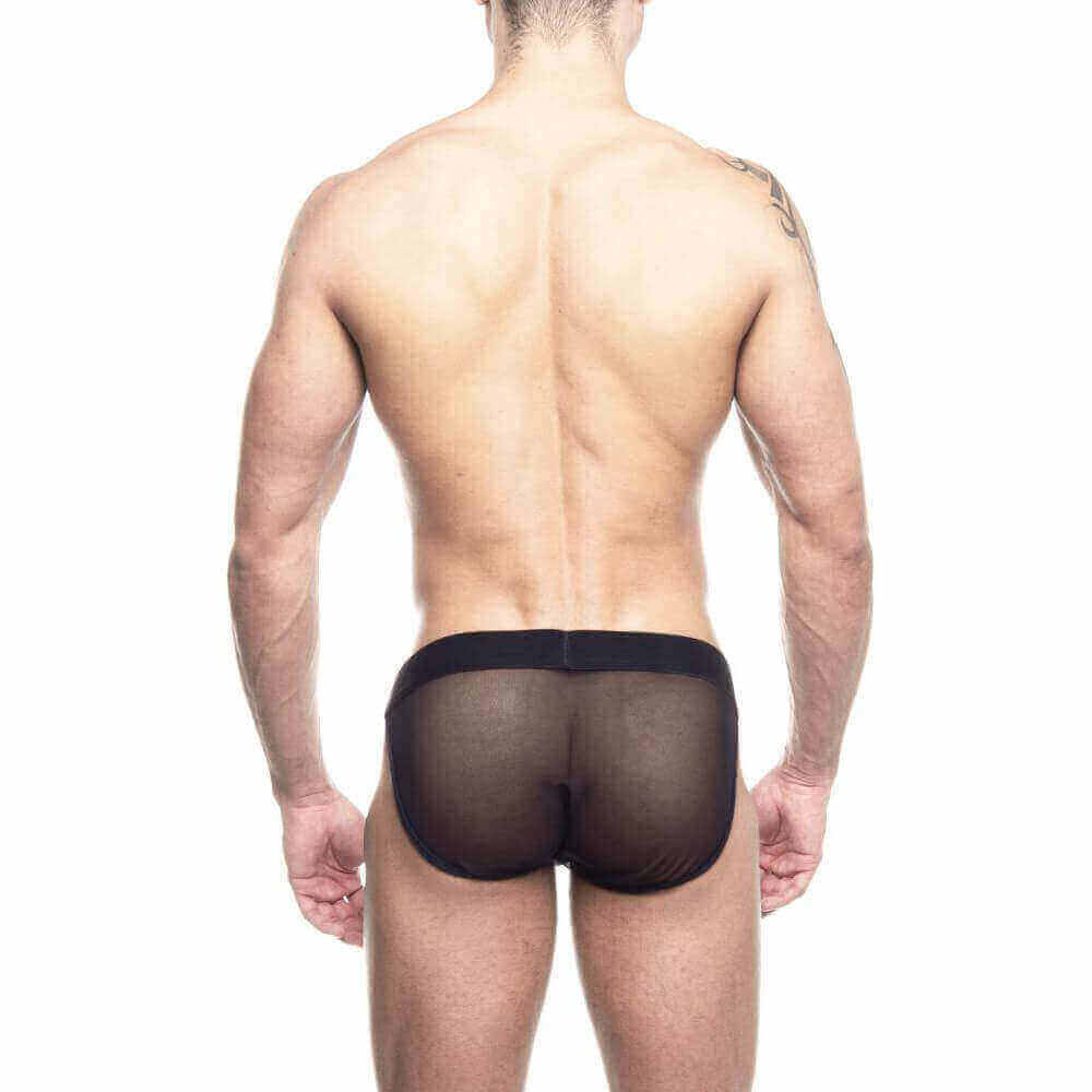Cueca Slip Extra Cavada em Tule Transparente - SD Clothing | Tamanho Único | Disponível em 2 Cores - 3