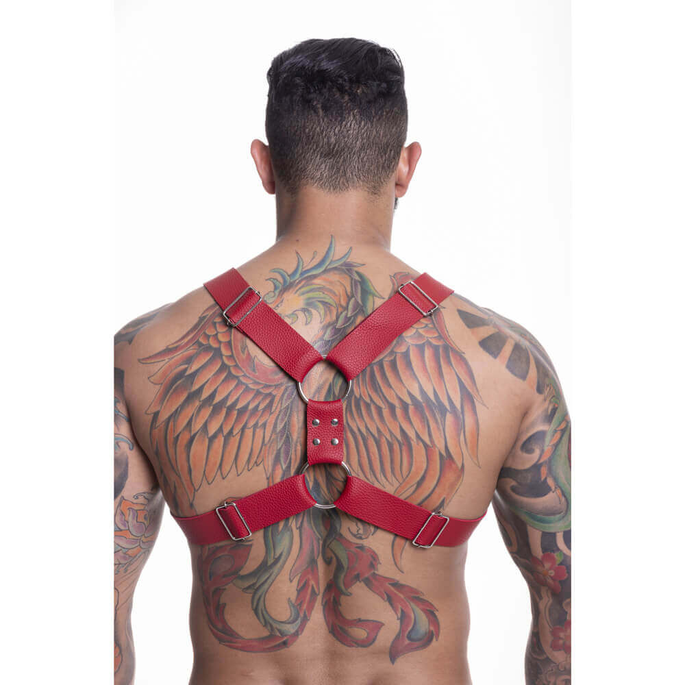 Harness em Couro Sintético com Fivelas - Steves Designer | Disponível em 3 Cores - 6
