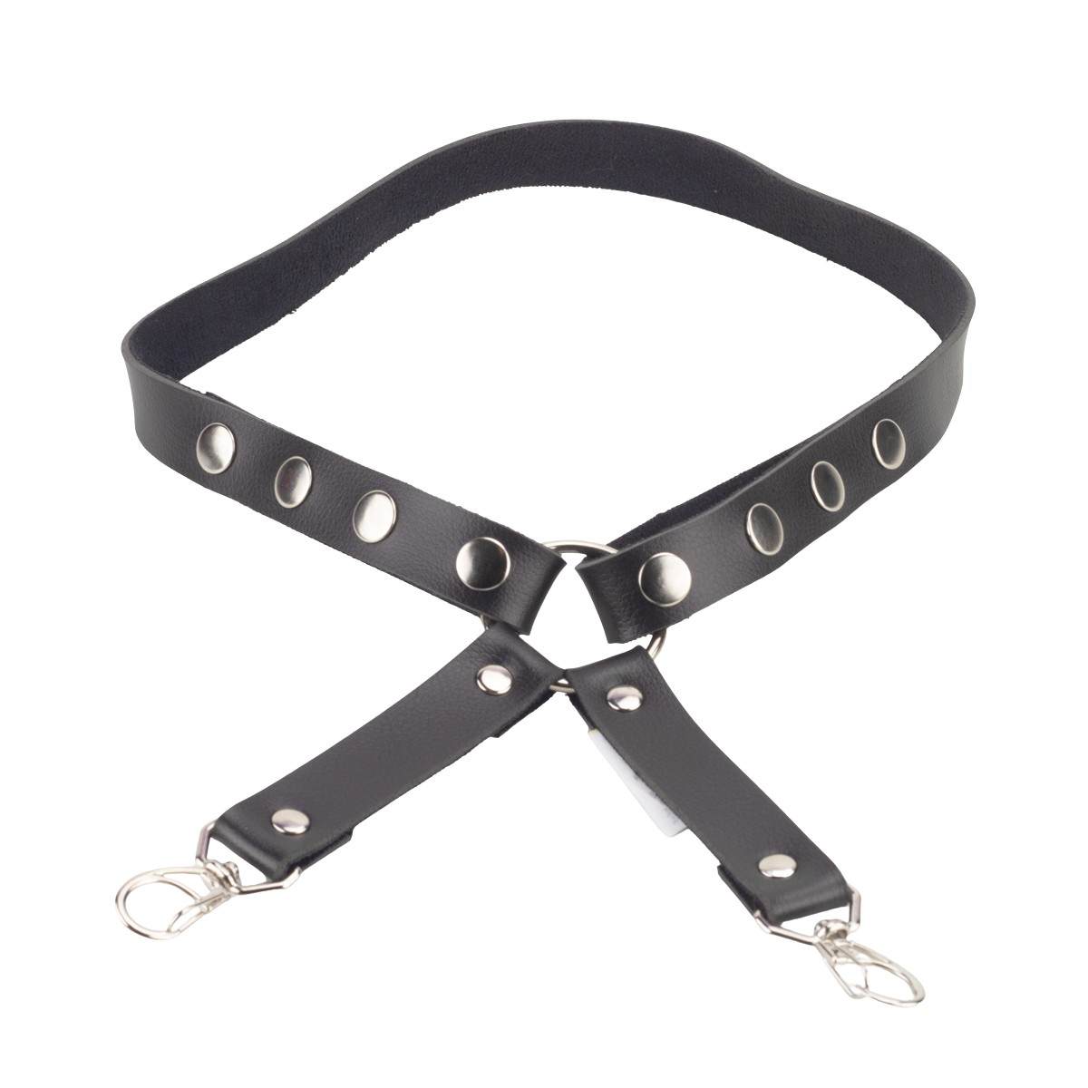 Harness de Perna em Couro Sintético com Fivelas e Mosquetão - Steves Designer | Tamanho Único - 2