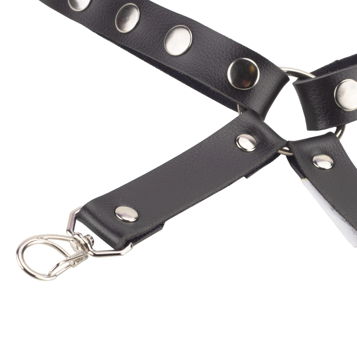 Harness de Perna em Couro Sintético com Fivelas e Mosquetão - Steves Designer | Tamanho Único - 4