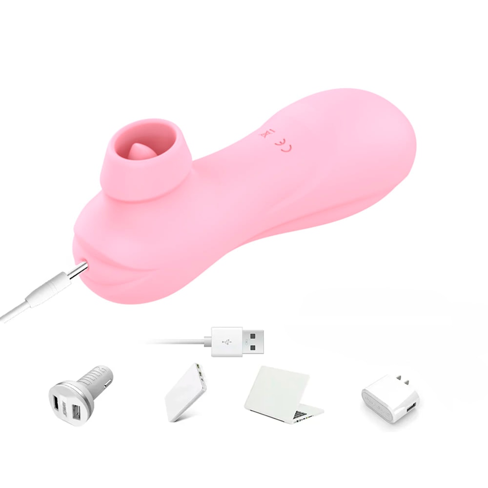 Sugador Estimulador de Clítoris Recarregável com 12 Modos de Sucção e Vibração - 12,5 x 4 cm | Disponível em 3 Cores - 4