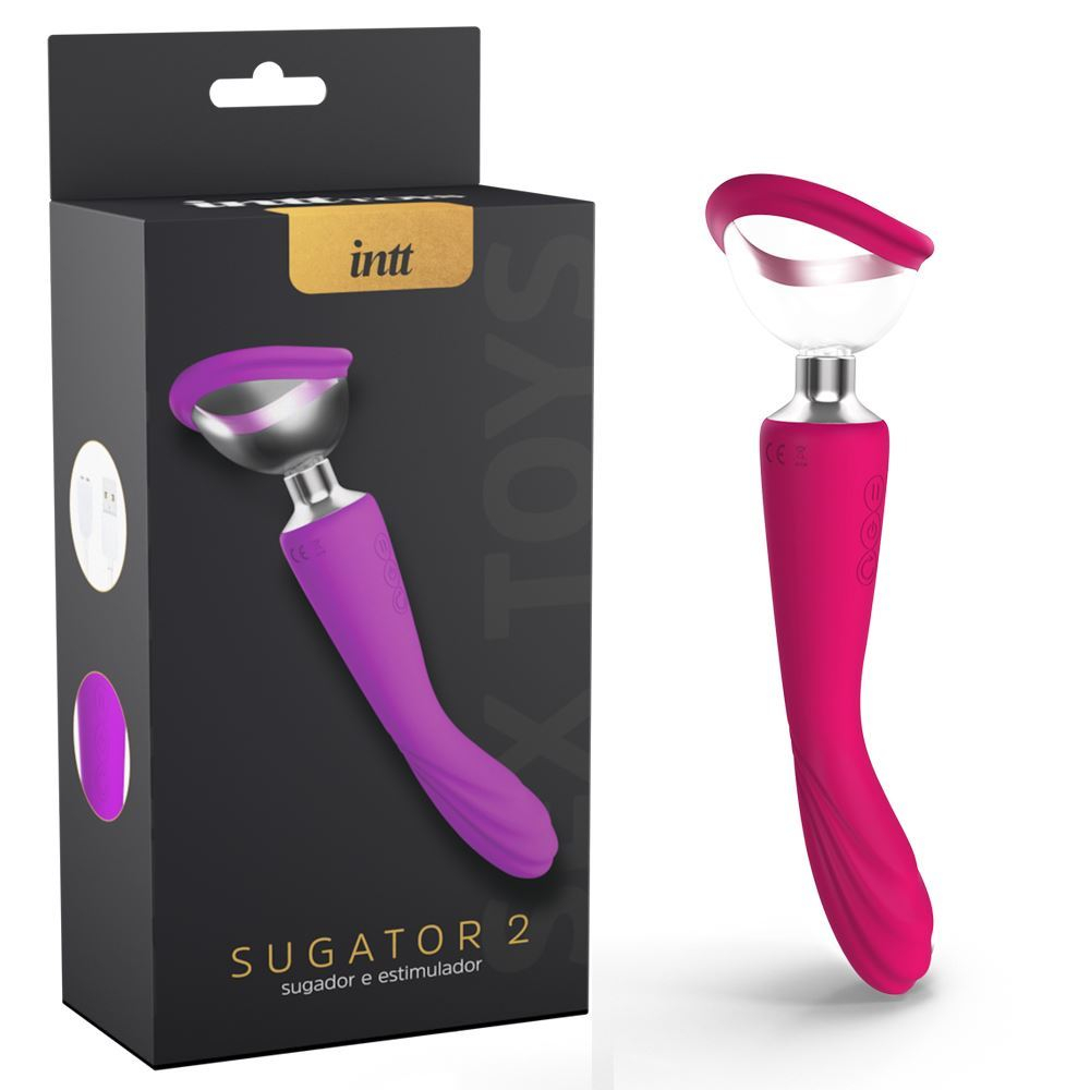 Vibrador Ponto G com Sugador de Clítoris e Mamilos, 7 Modos de Vibrações e 3 Intensidades de Sucção -  Intt Toys Sugator 2 | Disponível em 2 Cores - 5