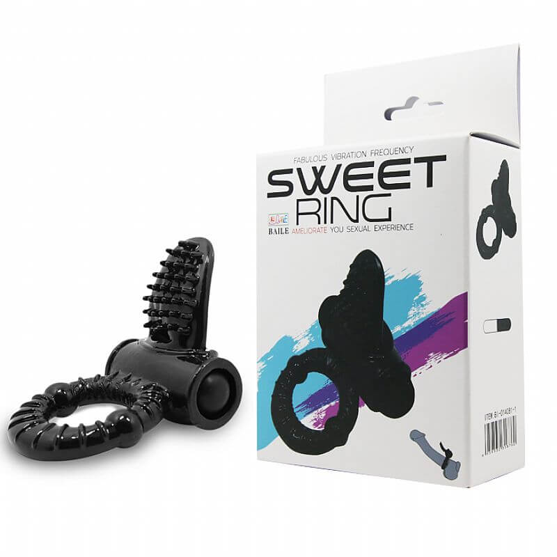 Anel Peniano com Estimulador de Clítoris e Vibração Única - Sweet Ring LyBaile - 2
