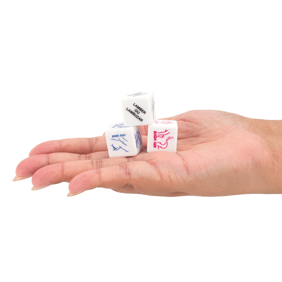 Jogo Toque do Cupido com 3 Dados Eróticos - Diversão Ao Cubo - 4