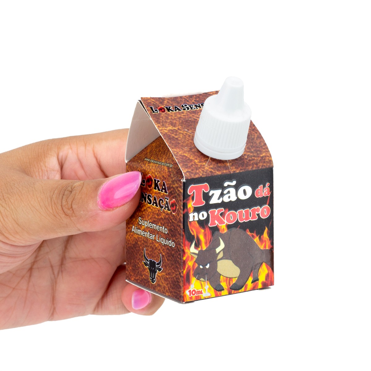 Suplemento Energético Afrodisíaco para Melhorar a Libido Masculina - Loka Sensação Tzão Dá No Kouro | 10 ml - 2