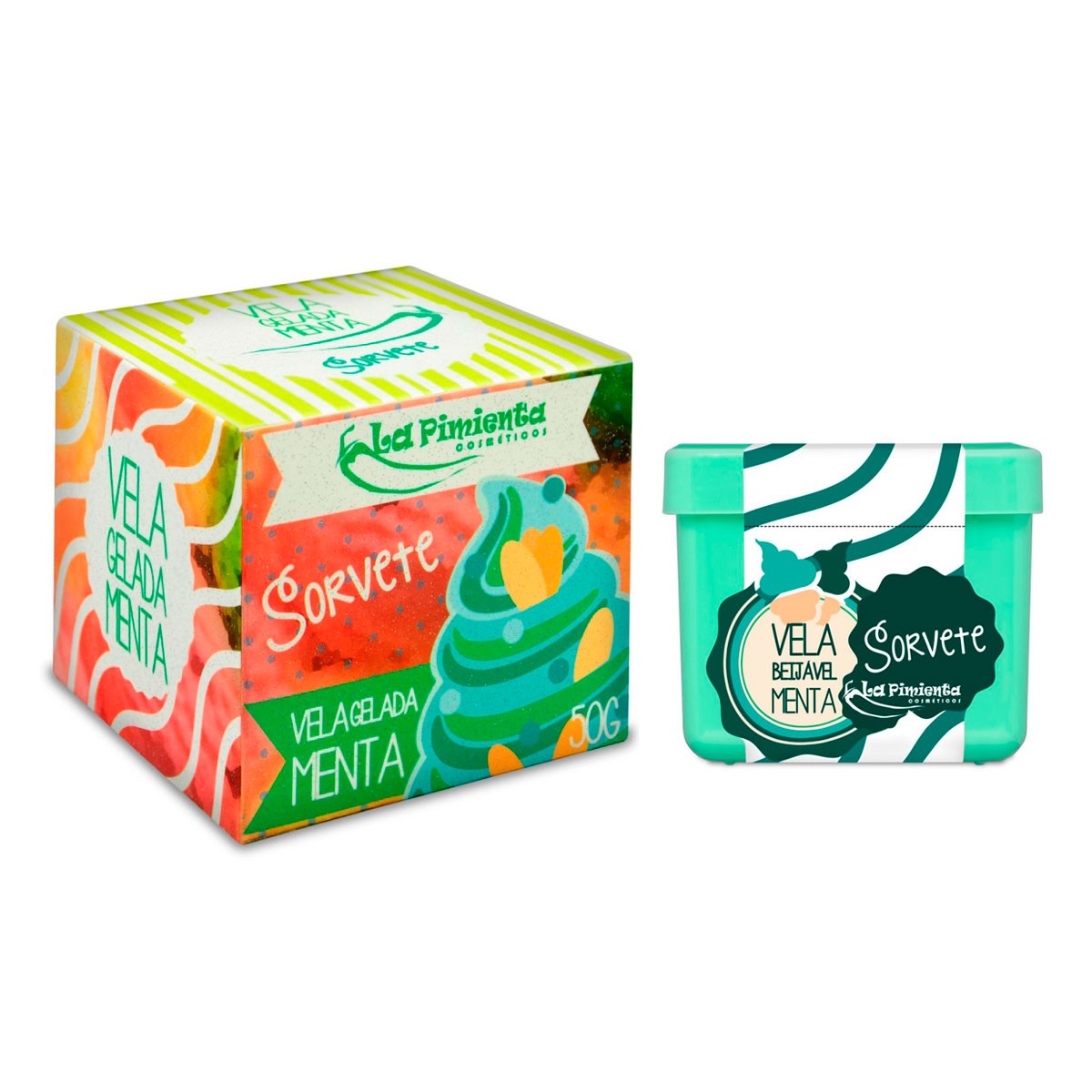 Vela Beijável para Massagem à Base de Óleo Derivados de Vegetais - La Pimienta | Disponível em 4 aromas - 2