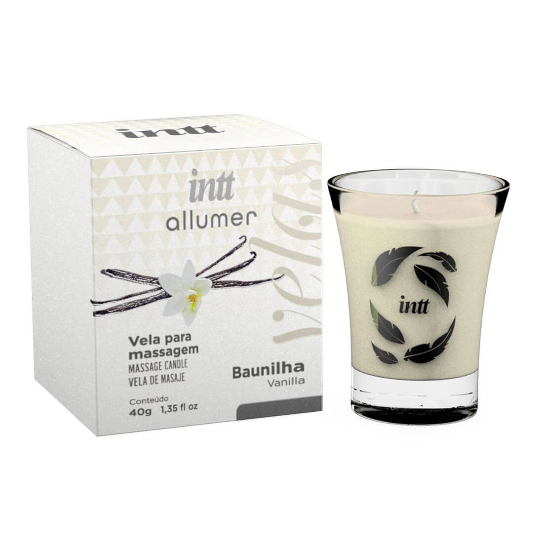Vela Perfumada para Massagem Corporal - Intt Allumer | Disponível em 3 Aromas - 3