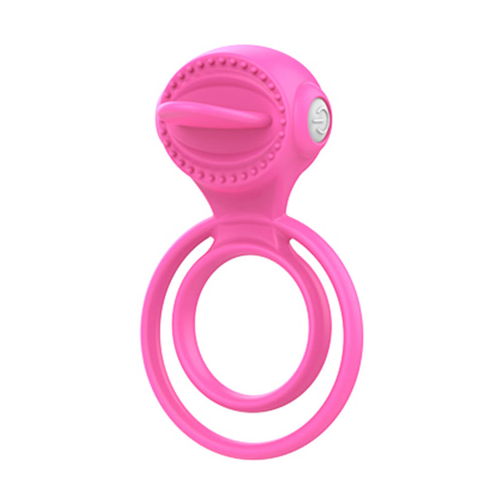 Anel Peniano Duplo com Estimulador Clitoriano em Forma de Língua e Cápsula com Vibração Única - Vibe Ring | 9,1 x 5,6 cm | Disponível em 3 cores - 5