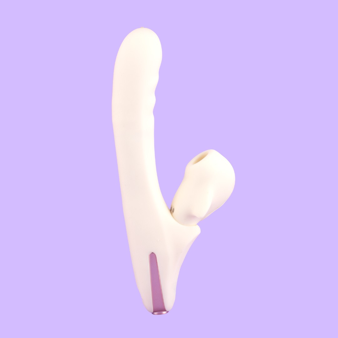Vibrador 2 em 1 em Silicone Macio com 7 Modos de Vibração, Movimentos de Vai e Vem e Pulsação - Exclusiva Amélia | Disponível em 2 Cores - 2