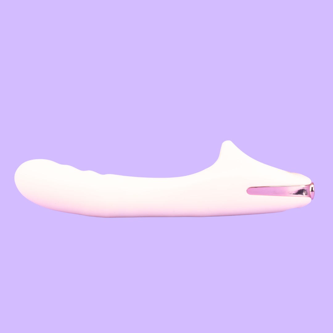 Vibrador 2 em 1 em Silicone Macio com 7 Modos de Vibração, Movimentos de Vai e Vem e Pulsação - Exclusiva Amélia | Disponível em 2 Cores - 5