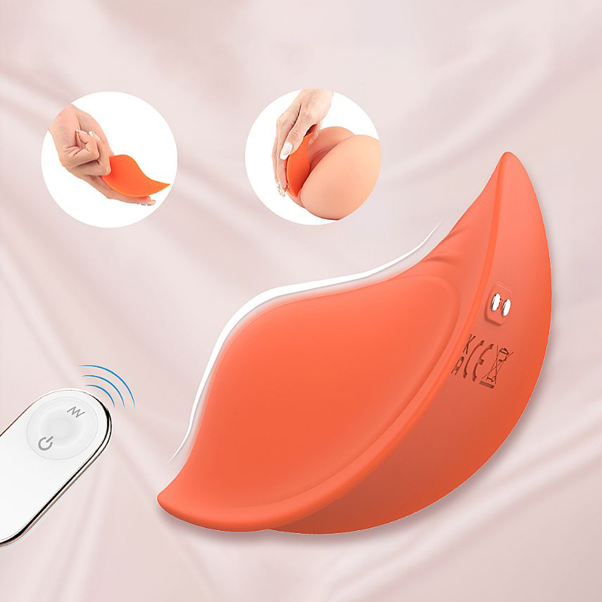 Vibrador de Calcinha em Silicone com 9 Modos de Vibrações, Controle Remoto Sem Fio e Recarregável - S-Hand Love Of Butterflies RCT | 8,4 x 4,6 cm | Disponível em 2 Cores - 6