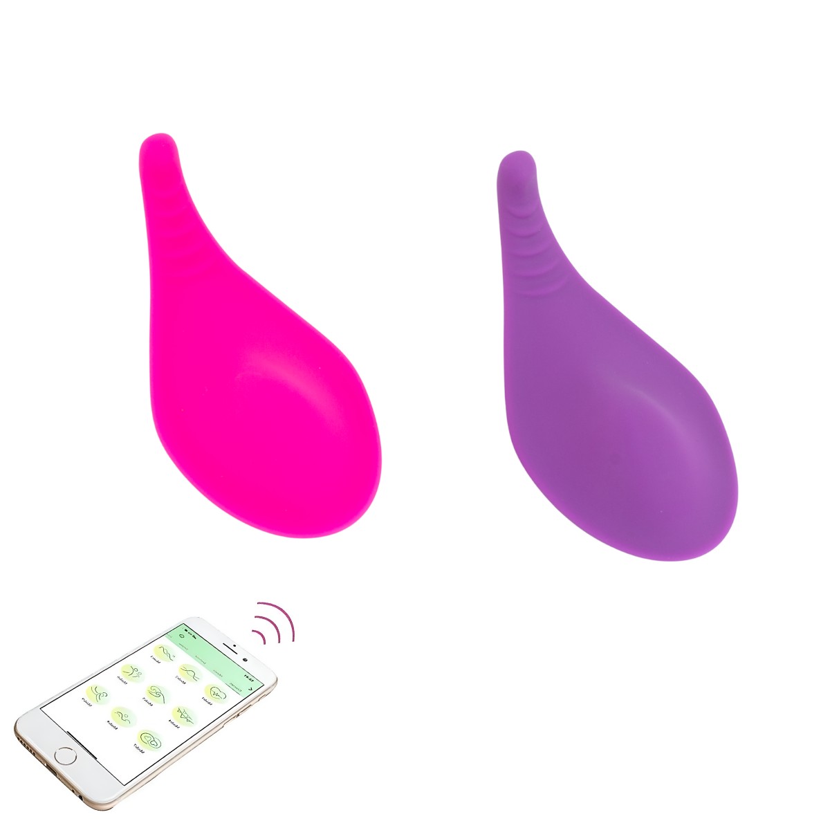 Vibrador para Calcinha em Silicone com 9 Modos de Vibração, Controle por App e Carregamento via USB - Niamh | 10,2 x 4,7 cm | Disponível em 2 cores - 2