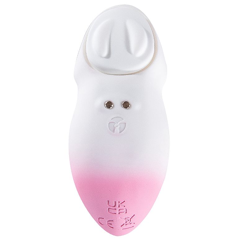 Vibrador de Calcinha em Forma de Coelho com 11 Modos de Vibração, Controle por Aplicativo, Fixador Magnético e Recarga via Cabo USB - 8,6 x 3,6 cm - 2