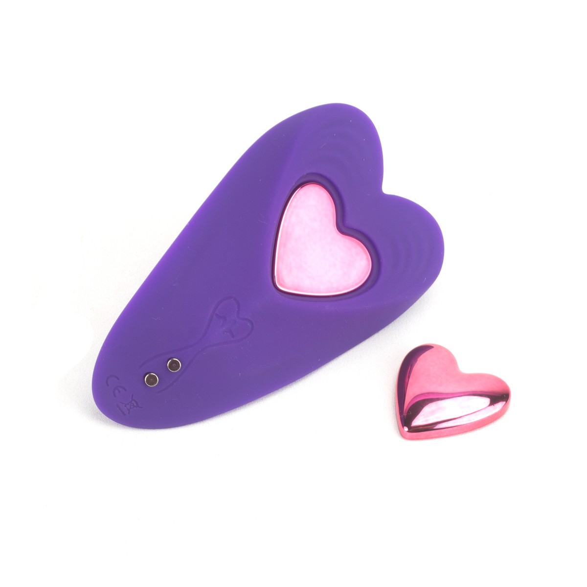 Vibrador de Calcinha no Formato de Coração com 9 Modos de Vibrações, Controle por App e Carregamento via Cabo USB Magnético - Red Heart | Disponível em 2 Cores - 5