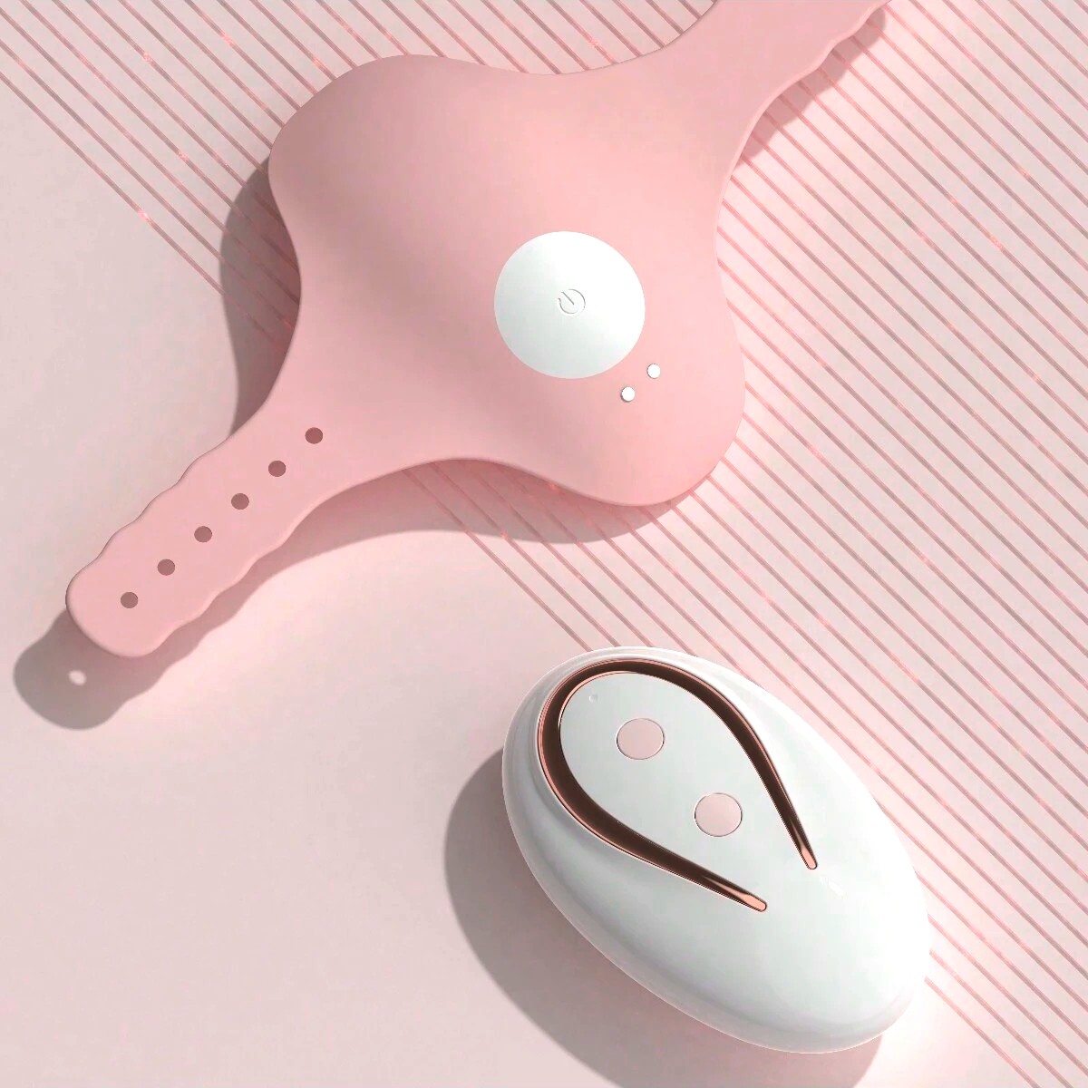 Vibrador de Calcinha Recarregável com 10 Modos de Vibração e Controle Remoto Sem Fio - Disponível em 3 Cores - 1