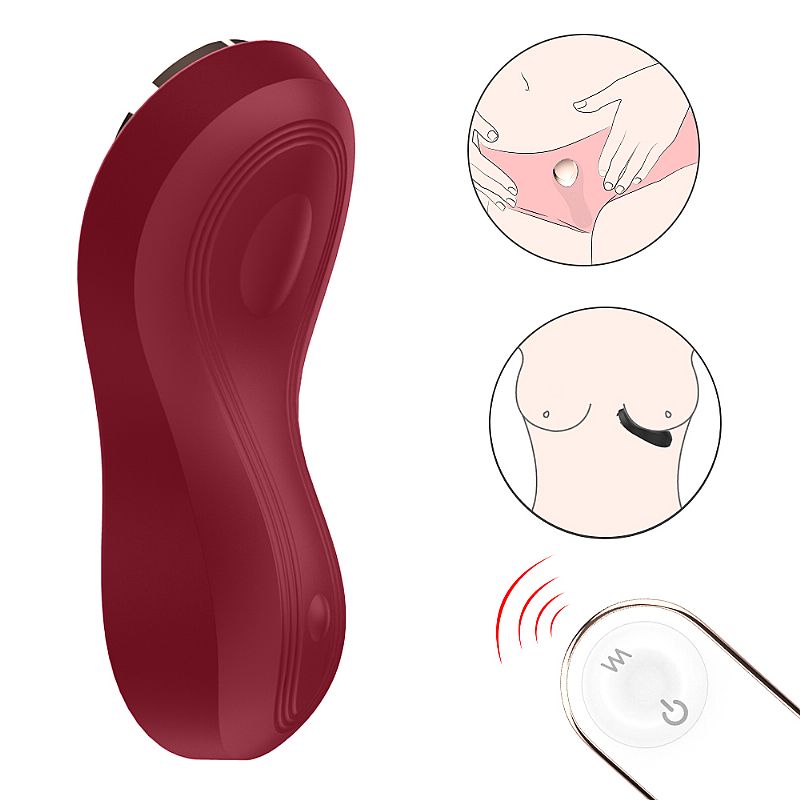 Vibrador de Calcinha em Silicone Aveludado com 9 Modos de Vibração, Controle Remoto Sem Fio e Carregamento Via Cabo USB Magnético - S-Hande Bell RCT | Disponível em 2 Cores - 4