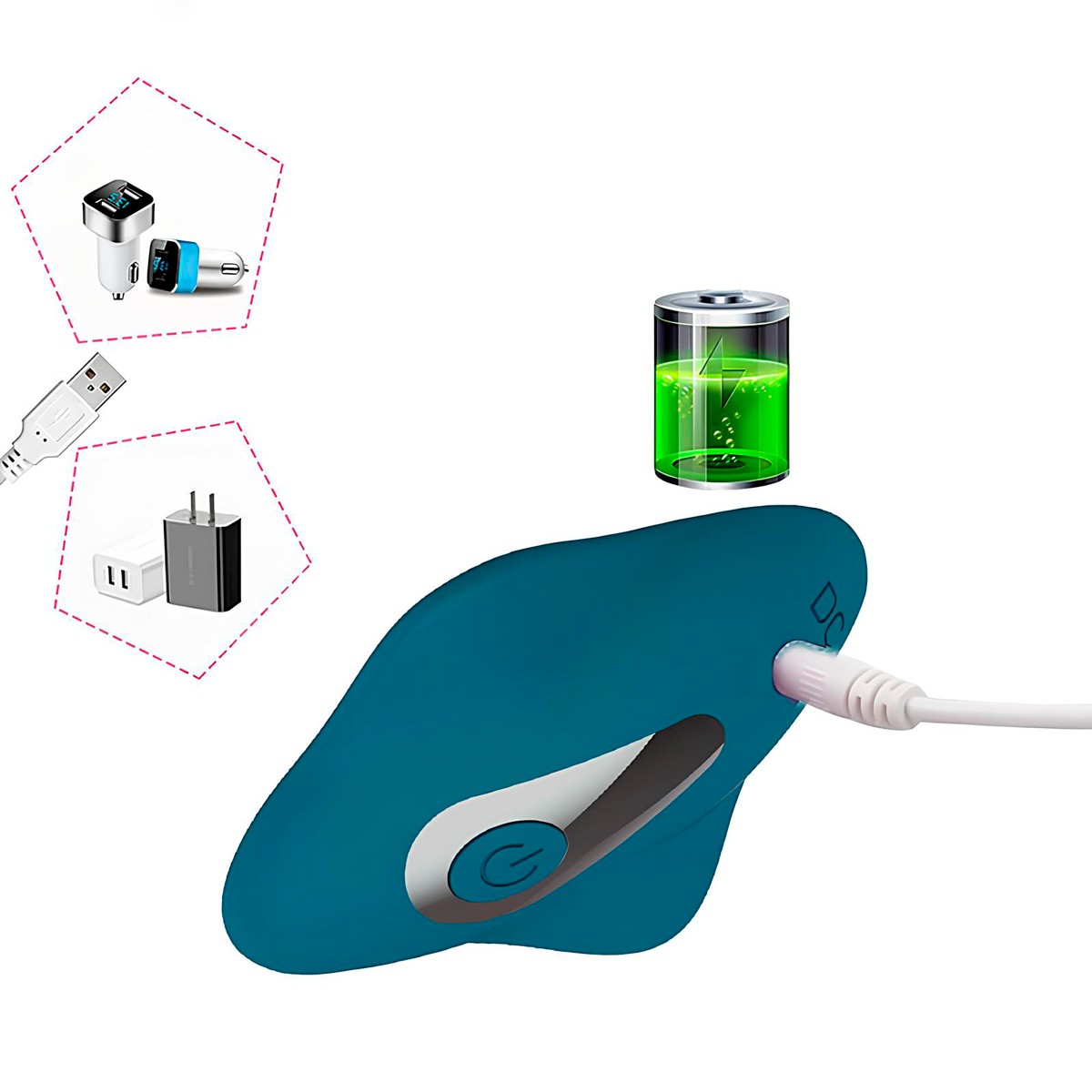Vibrador de Calcinha em Silicone com Formato Ergonômico, 10 Modos de Vibração e Controle Remoto Sem fio - XXOO | Disponível em 2 Cores - 5