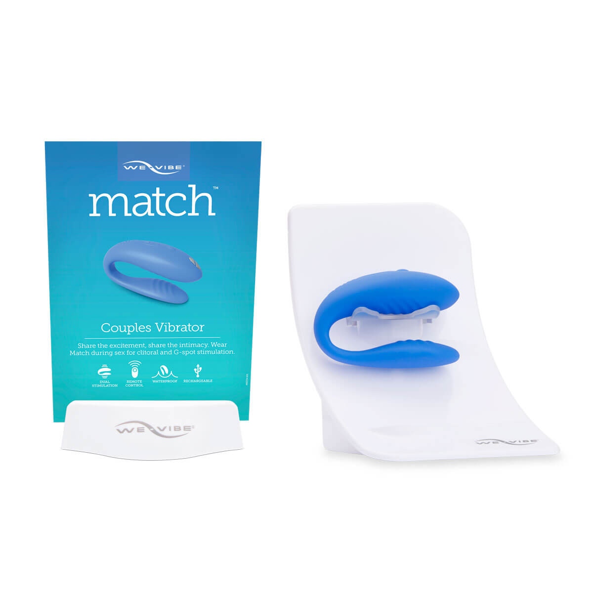 Vibrador Para Casais Recarregável com 10 Modos de Vibração e Controle Remoto Sem Fio - We-Vibe Match - 7