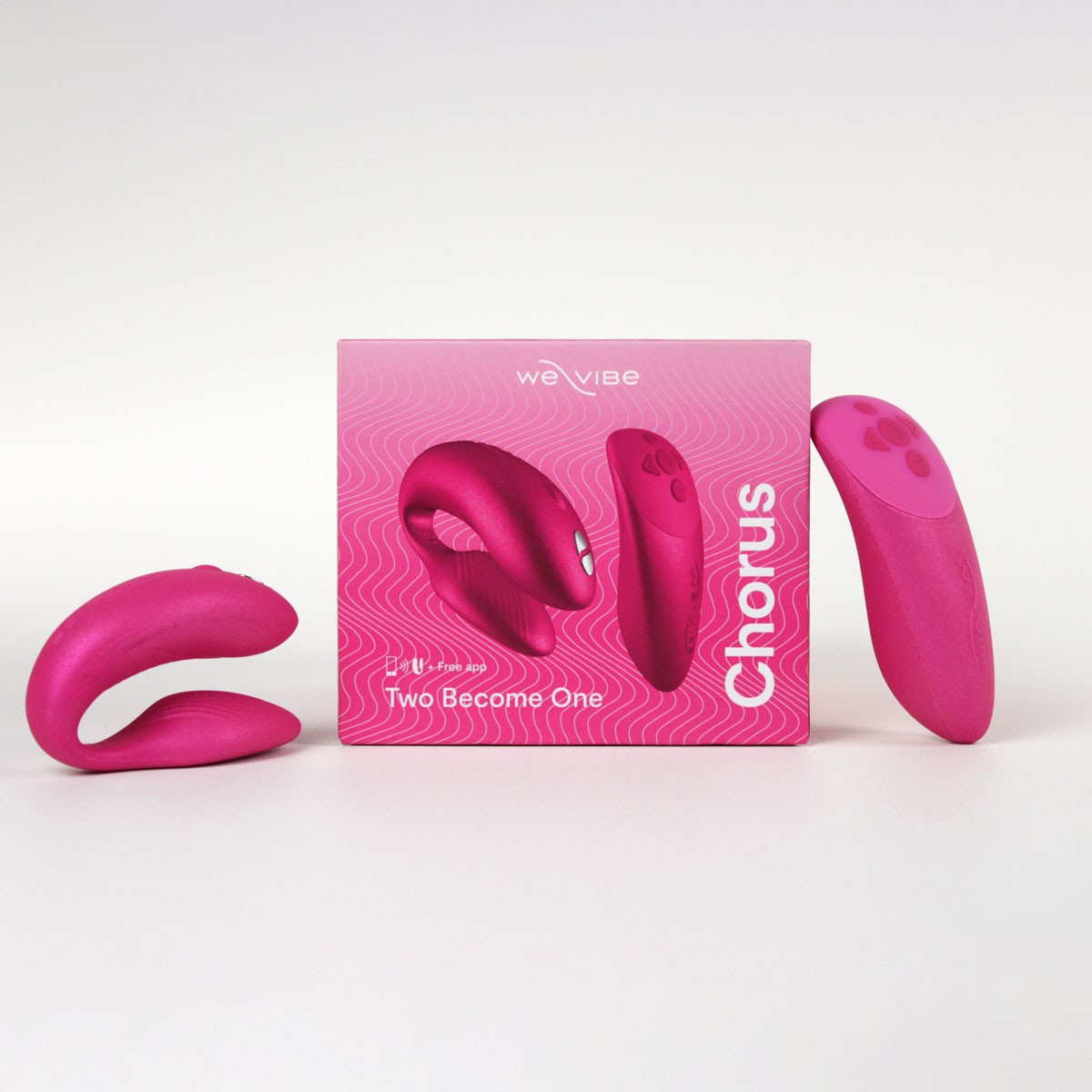 Vibrador para Casal Ajustável com 10 Modos de Vibração, Aplicativo Para Controle de Vibração e Controle Remoto Sem Fio - We-Vibe Chorus | 5 Cores - 7