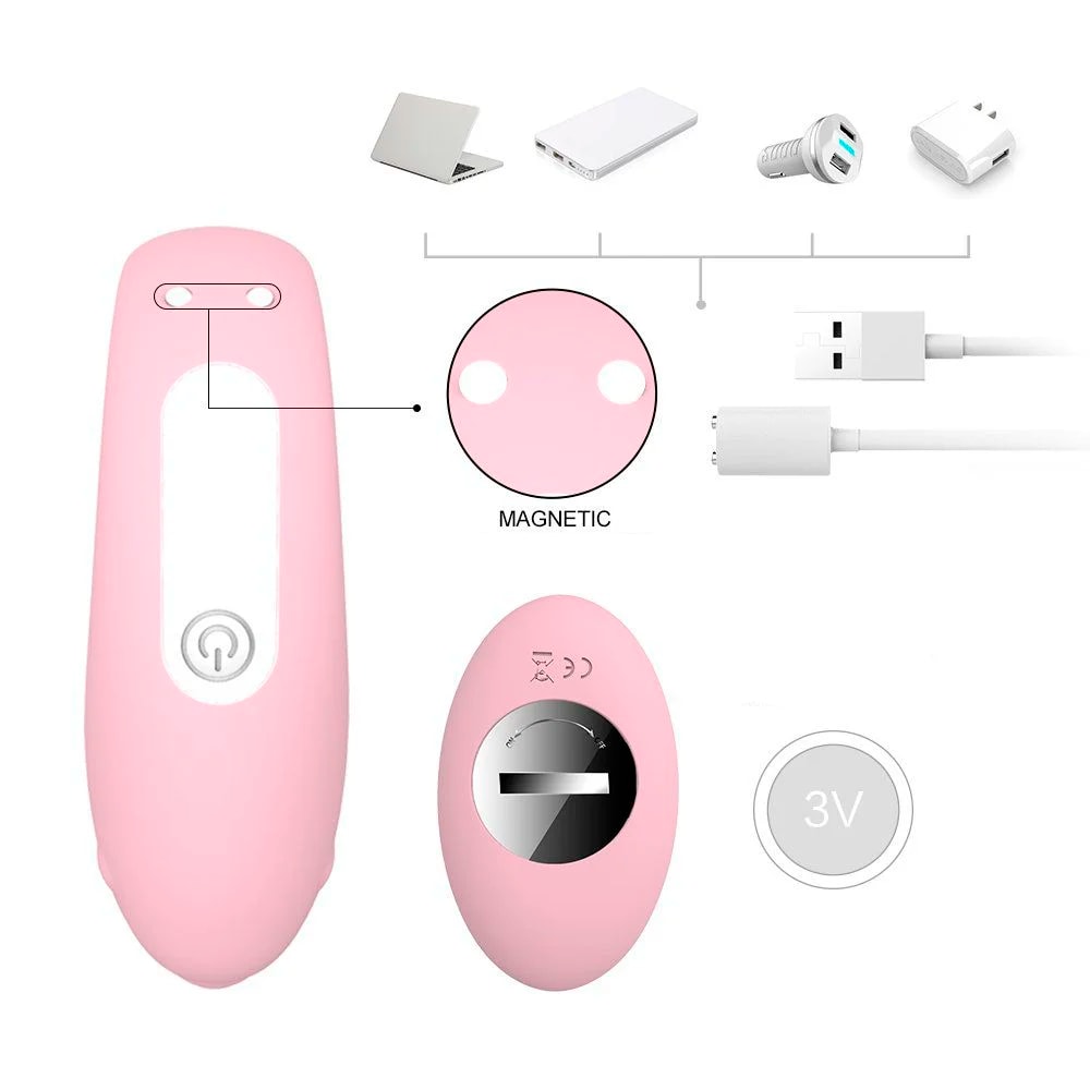 Vibrador Para Casal Recarregável com 9 Modos de Vibração e Controle Remoto Sem Fio - S-Hande Winter-RTC | Disponível em 3 Cores - 2