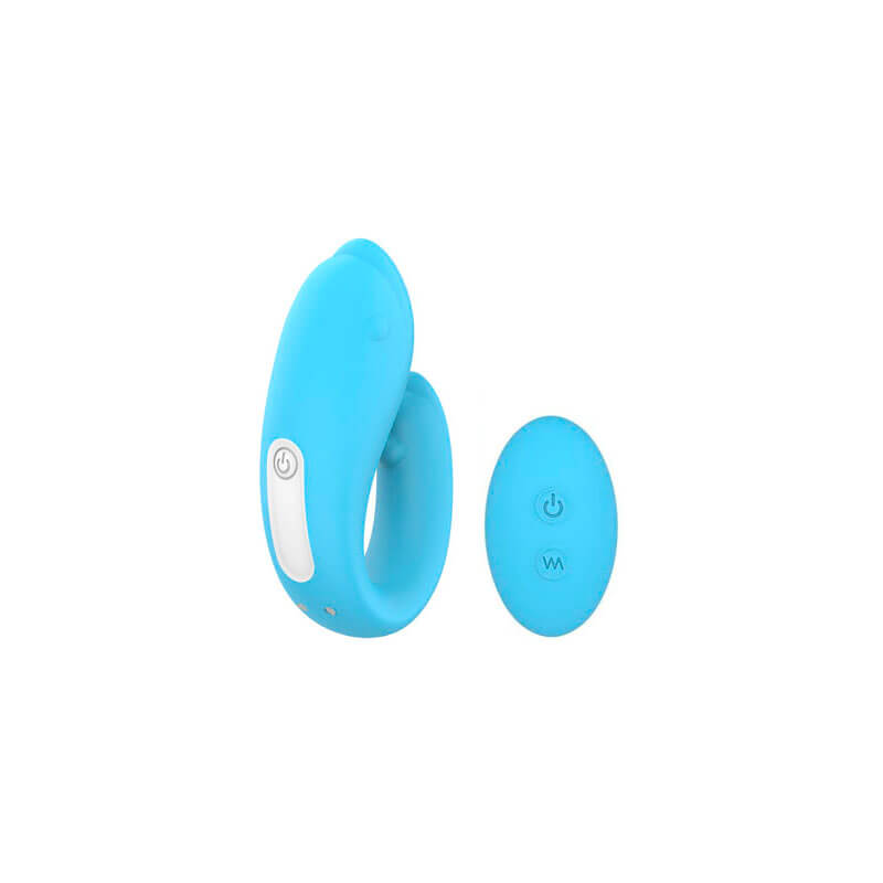 Vibrador Para Casal Recarregável com 9 Modos de Vibração e Controle Remoto Sem Fio - S-Hande Winter-RTC | Disponível em 3 Cores - 3